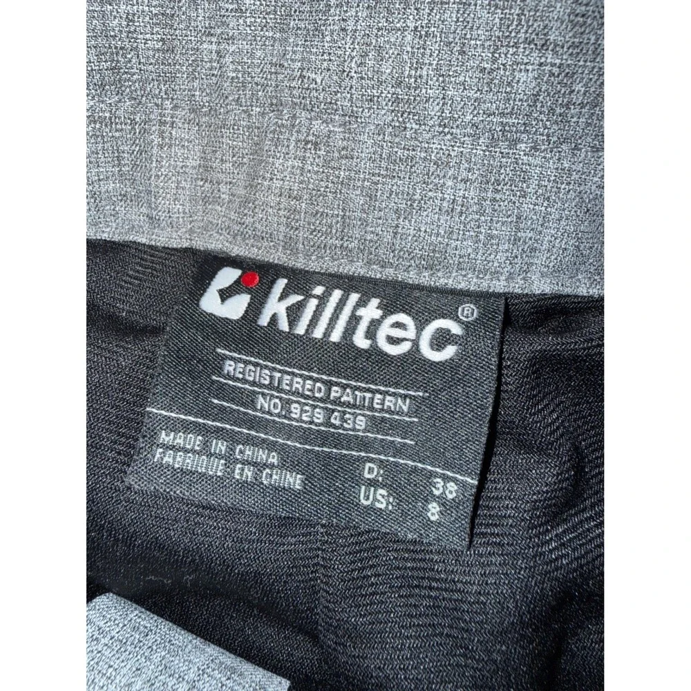 Killtec Womens Grey Heather Ski Pants Snow Bibs Suspenders Size 8 Winter Snow - Picture 4 of 13